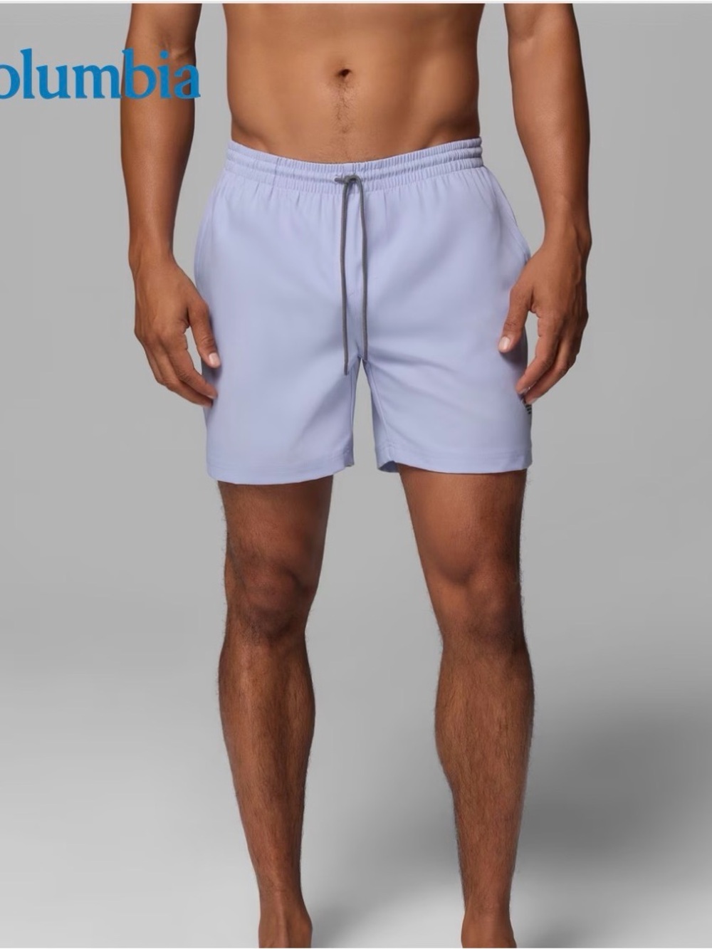 Columbia Men’s Light Blue Rambler Water Shorts 6 in